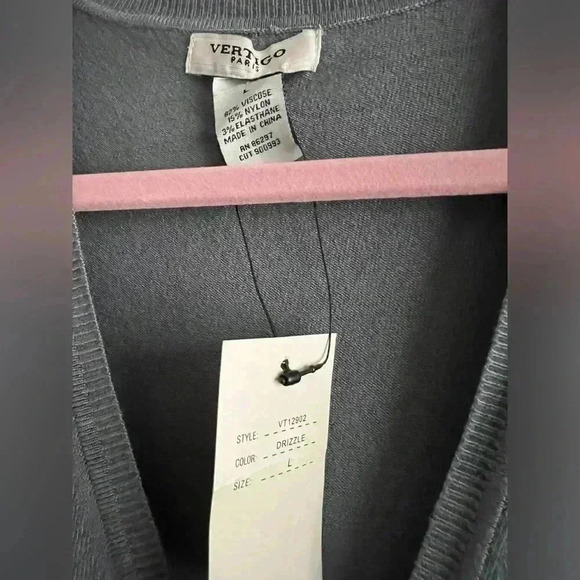 Vertigo Paris New with Tags Sweater Knit Dress with Wrap Top - Picture 4 of 5